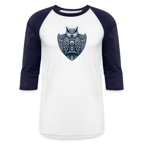 Night Watch Owl T Shirt, Sarcastic Dad Gift - Unisex Baseball T-Shirt