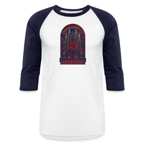 Barcelona Scarlet Pride T Shirt, Vibrant City Gift - Unisex Baseball T-Shirt