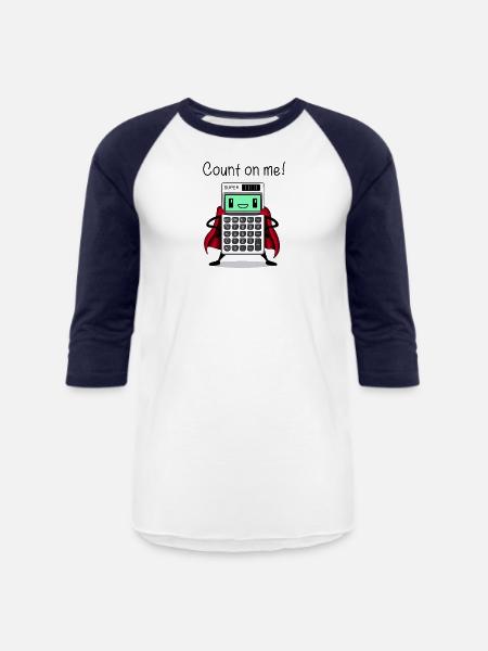 Count on Me - Unisex Baseball T-Shirt - white/navy