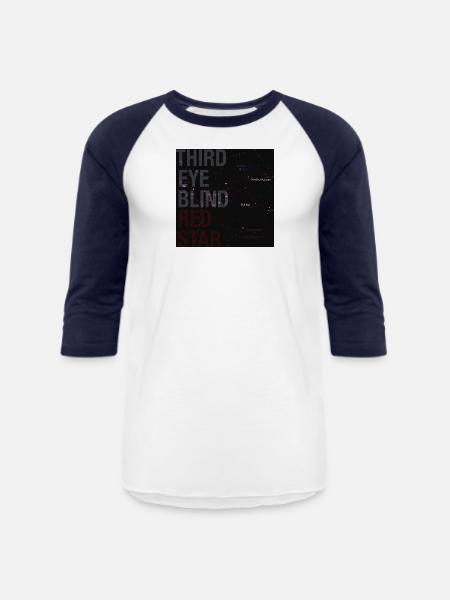 Red Star - Unisex Baseball T-Shirt - white/navy