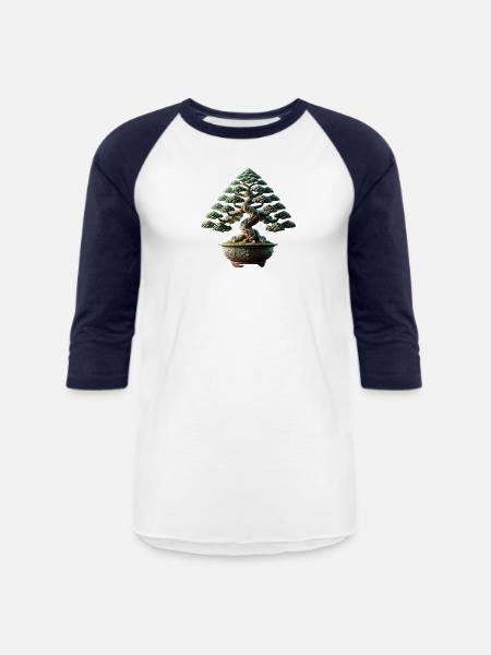 Bonsai - Unisex Baseball T-Shirt - white/navy