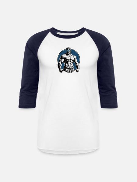 Hercule - Unisex Baseball T-Shirt - white/navy