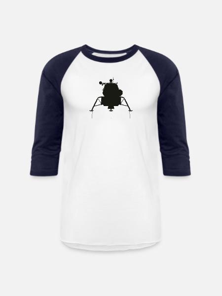 Lunar Module - Unisex Baseball T-Shirt - white/navy