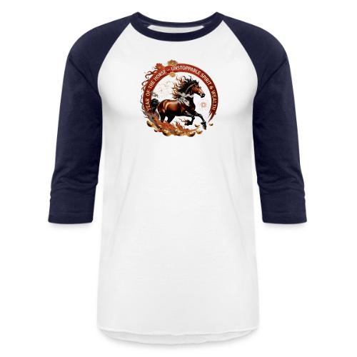 Year of the Horse Fiery Spirit T Shirt, Lunar New - Unisex Baseball T-Shirt