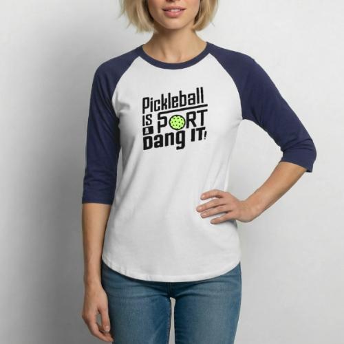 Funny Pickleball Design for Pickleball Lovers - Unisex Baseball T-Shirt