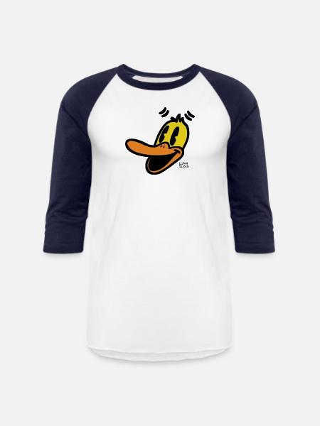 Lucky Ducky - Unisex Baseball T-Shirt - white/navy