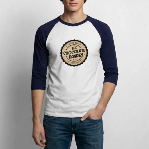 Chocolate Dandies Logo Large w Kraft - Unisex Baseball T-Shirt