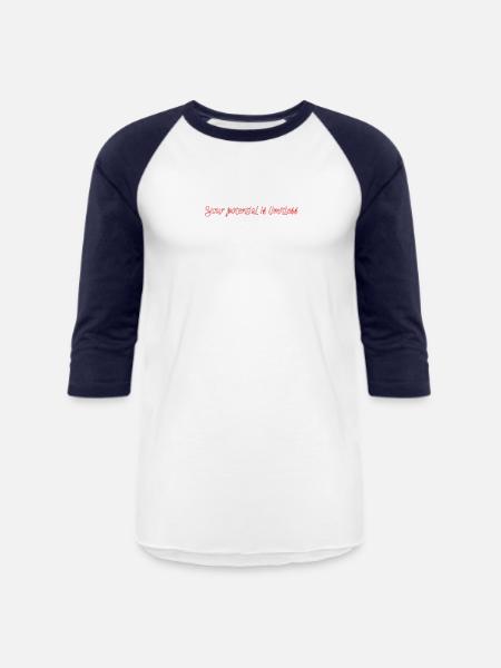 Your potential is limitless. - Unisex Baseball T-Shirt - white/navy