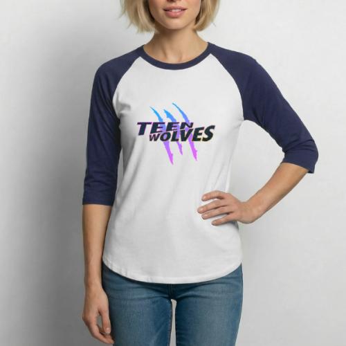 Teen Wolves Logo - Unisex Baseball T-Shirt