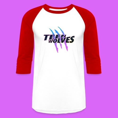 Teen Wolves Logo - Unisex Baseball T-Shirt