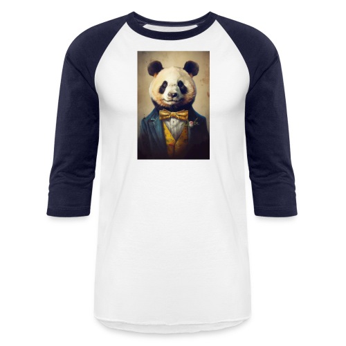 Mr Dapper Panda Bear - Unisex Baseball T-Shirt