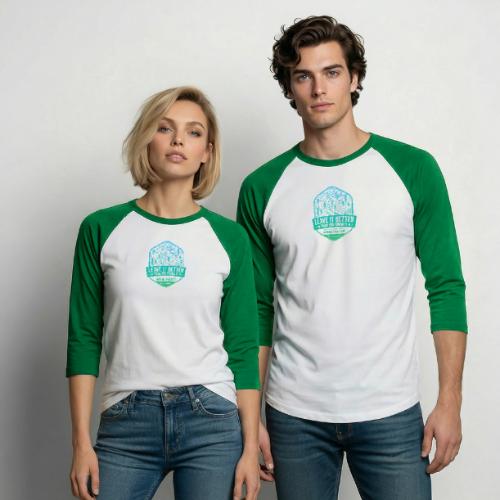 Leave It Better Than You Found It - cool gradient - Unisex Baseball T-Shirt