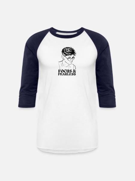 Focus and Fearless - Unisex Baseball T-Shirt -
