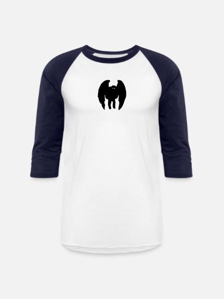 Mothman - Unisex Baseball T-Shirt - white/navy