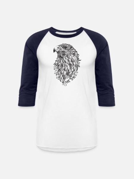 EAGLE Pure Spirit - Unisex Baseball T-Shirt - white/navy