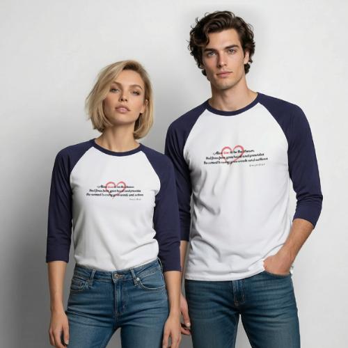 Allow love - Unisex Baseball T-Shirt