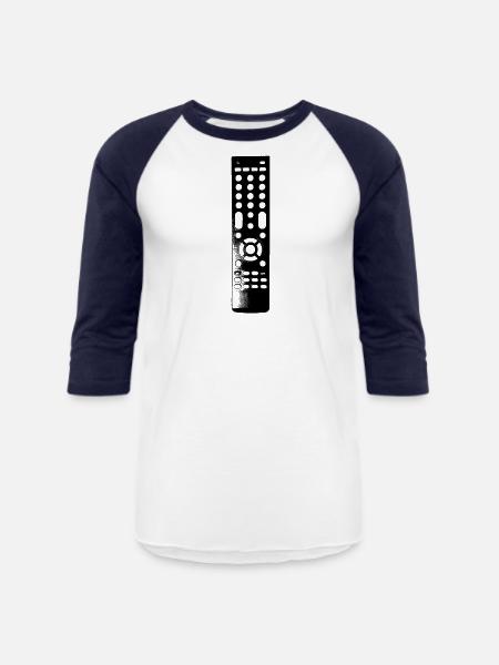 Remote Control - Unisex Baseball T-Shirt - white/navy