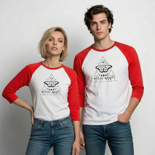 Mystic Market NH - Unisex Baseball T-Shirt