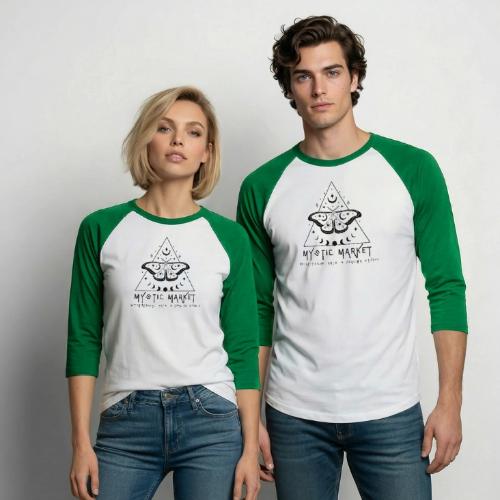 Mystic Market NH - Unisex Baseball T-Shirt