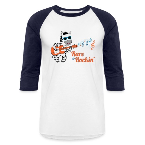 Rare and Rockin' - Unisex Baseball T-Shirt
