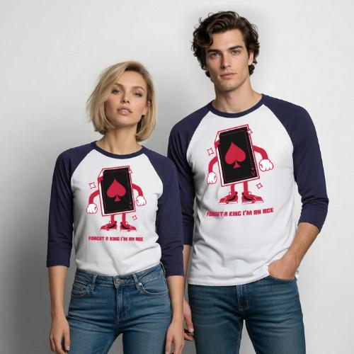 Forget A King I'm An Ace - Unisex Baseball T-Shirt