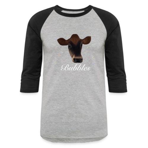 Bubbles, White Version - Unisex Baseball T-Shirt