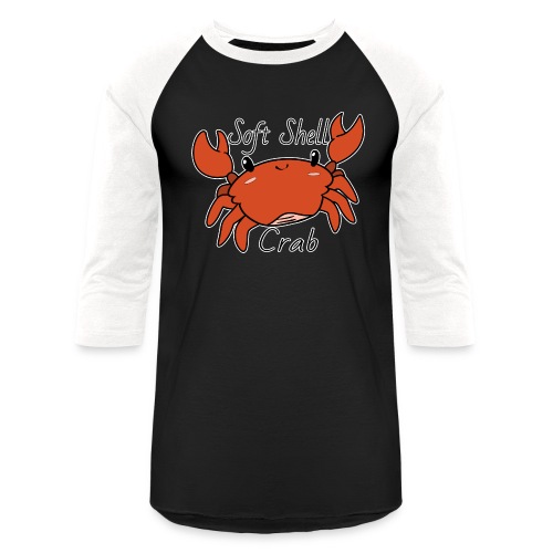 Kawaii Soft Shell Crab - Unisex Baseball T-Shirt