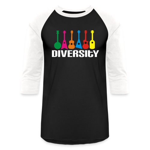 Ukulele Diversity - Unisex Baseball T-Shirt