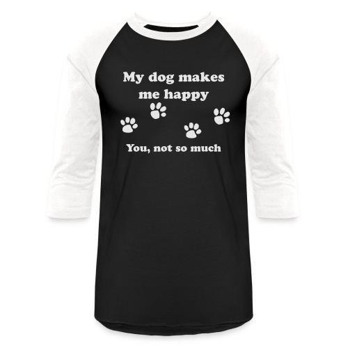 dog_happy - Unisex Baseball T-Shirt