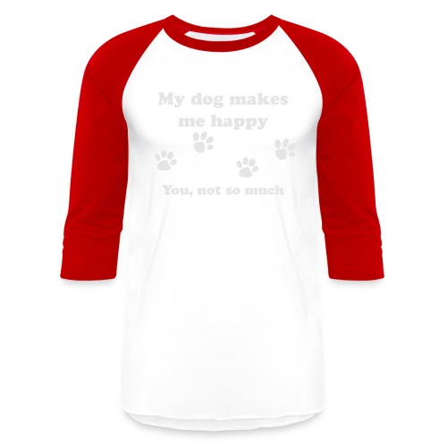 dog_happy - Unisex Baseball T-Shirt
