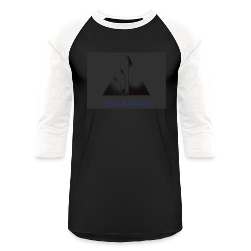 Dark Grey Logo - Unisex Baseball T-Shirt