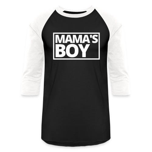 MAMA's Boy (White Stamp Version) - Unisex Baseball T-Shirt