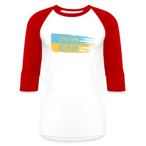 I Stand With Ukraine - Unisex Baseball T-Shirt