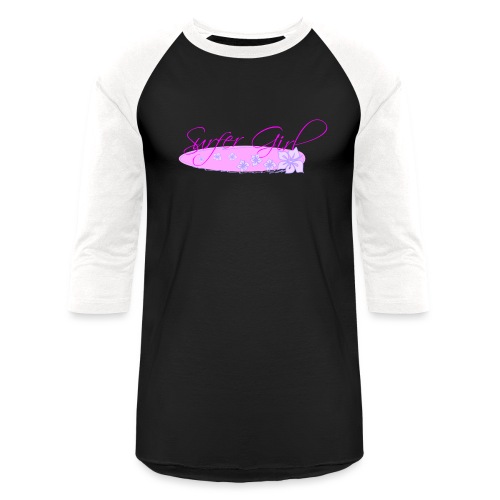 Surfer Girl - Unisex Baseball T-Shirt