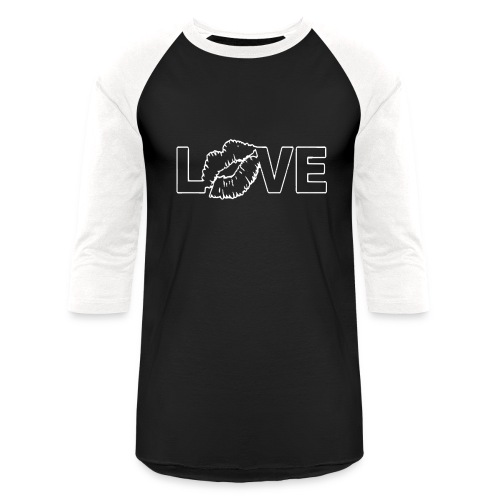 Lovely Lips (White) - Unisex Baseball T-Shirt