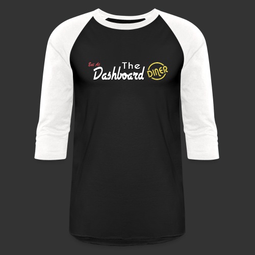 The Dashboard Diner Horizontal Logo - Unisex Baseball T-Shirt