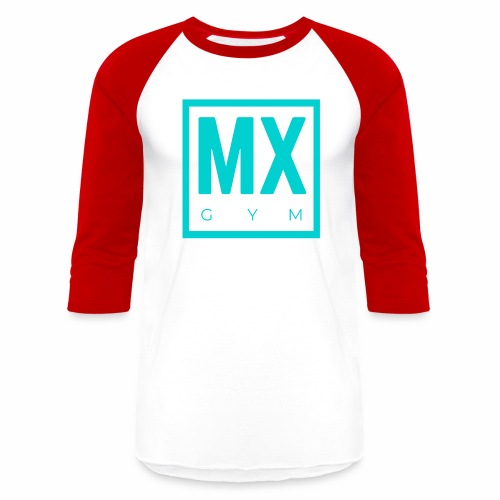 MX Gym Minimal Logo 2 - Unisex Baseball T-Shirt