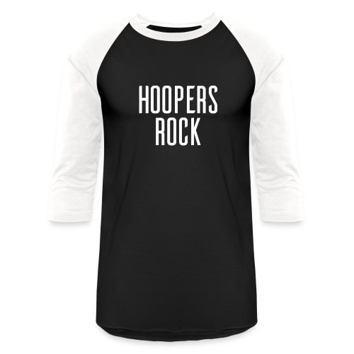 Hoopers Rock - White - Unisex Baseball T-Shirt