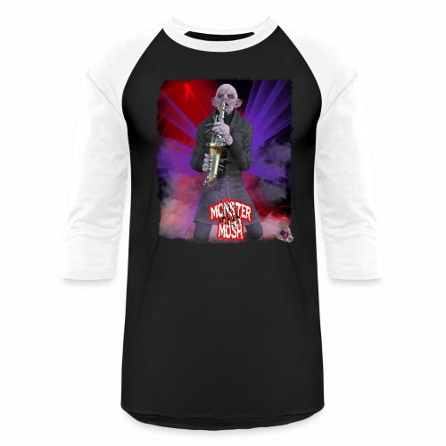 Monster Mosh Nosferatu Saxophone - Unisex Baseball T-Shirt