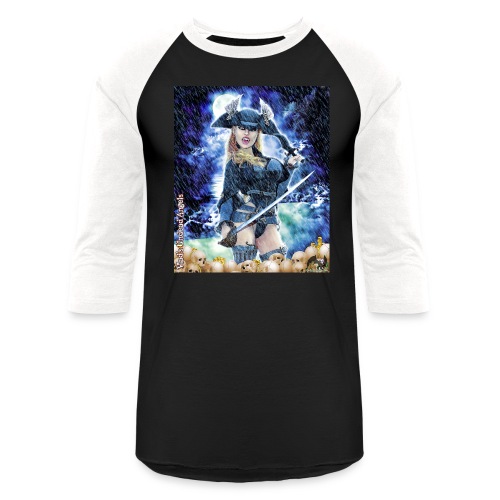 Undead Angel Vampire Pirate Rusila F006-NS - Unisex Baseball T-Shirt