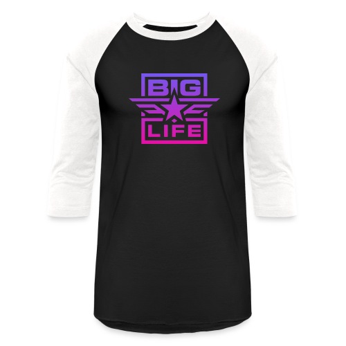 BIG LIFE PINK/PURPLE - Unisex Baseball T-Shirt