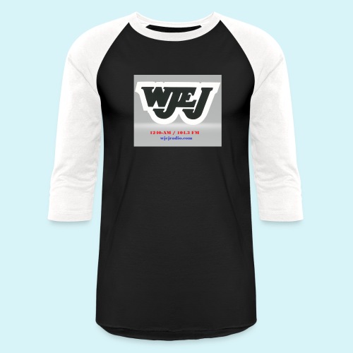 WJEJ Grey Background - Unisex Baseball T-Shirt