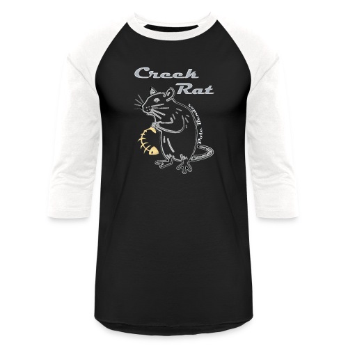 Final creekrat orangewhite fishbone - Unisex Baseball T-Shirt