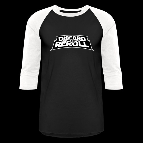 Discard to Reroll: Logo Only - Unisex Baseball T-Shirt