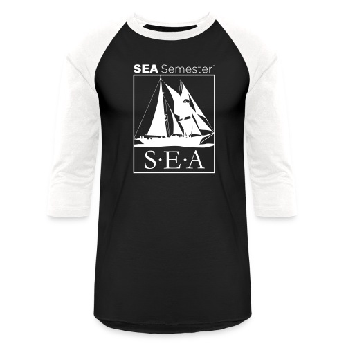 SEA_logo_WHITE_eps - Unisex Baseball T-Shirt