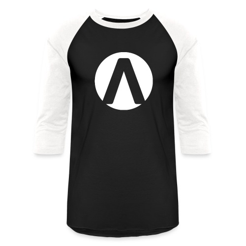 AMPD logo white - Unisex Baseball T-Shirt