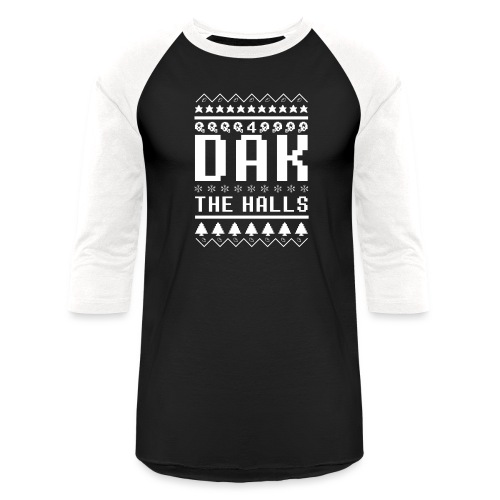 Dak The Halls Ugly Christmas Sweater - Unisex Baseball T-Shirt