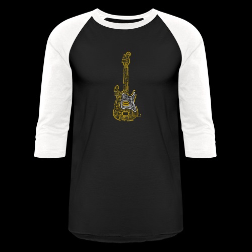 Electric Guitar | Music Rocks - Unisex Baseball T-Shirt