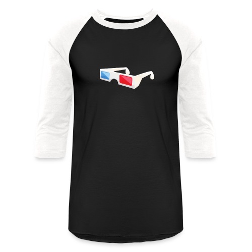 3D glasses - Unisex Baseball T-Shirt
