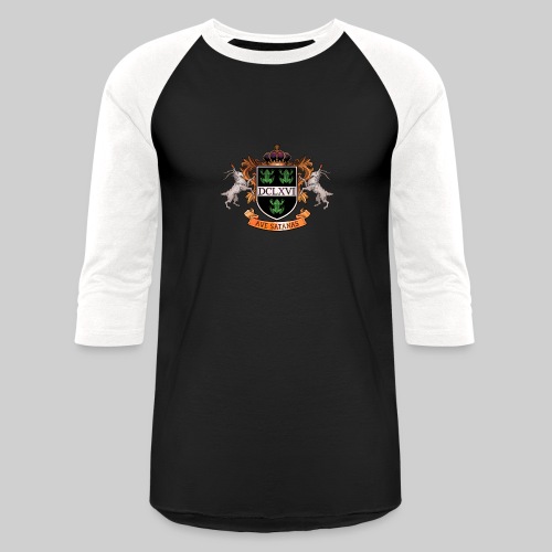 Satanic Heraldry - Coat of Arms - Unisex Baseball T-Shirt
